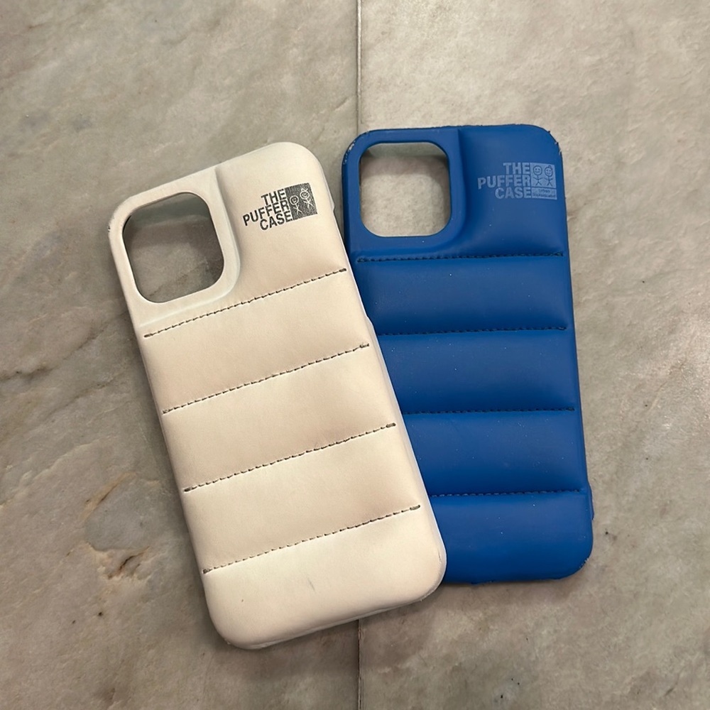 Pack of 2 north face puffer cases. 12 Pro max